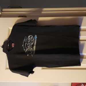 Harley Davidson Black Chicago Kids T-shirt Size L (14-16)